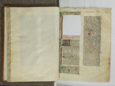 full manuscript page with missing illumination