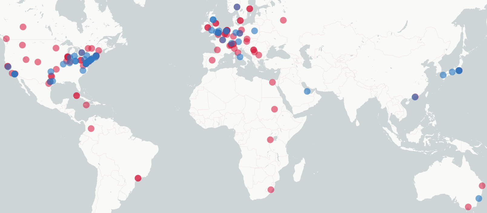 The IIIF Consortium map